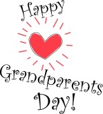 Happy Grandparent S Day With Shining Heart Happy Grandparents Day