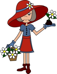 Lady Clip Art Gardener Clipart Image  Lady