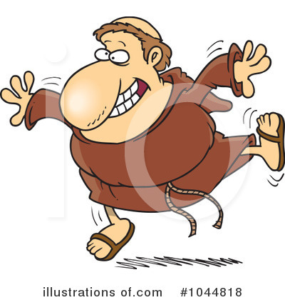 Royalty Free  Rf  Monk Clipart Illustration By Ron Leishman   Stock