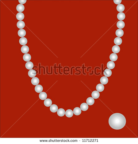 String Of Pearls Clipart Vector String Of Pearls With