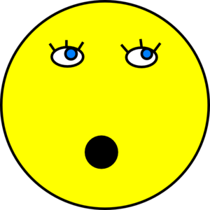 Surprised Smiley Face Clip Art At Clker Com   Vector Clip Art Online