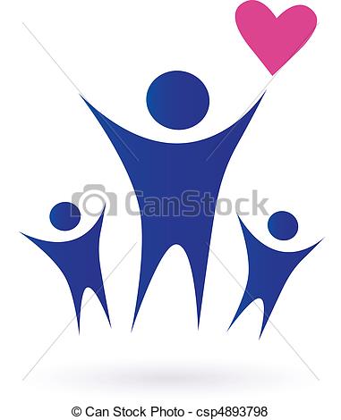 Vector   Family Health And Community Icons   Stock Illustration