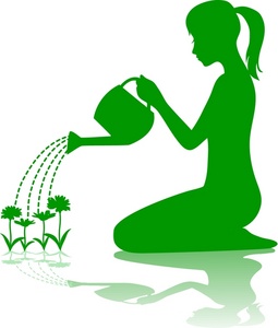 Watering Plants Clip Art Images Watering Plants Stock Photos   Clipart