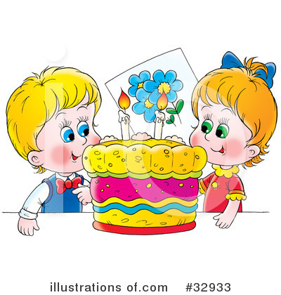 Birthday Clipart  32933   Illustration By Alex Bannykh