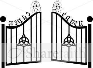 Gates Of Heaven With Celtic Trinity   Inspirational Clipart