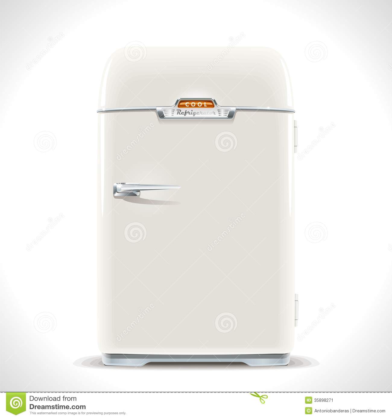 Old Refrigerator Stock Image   Image  35898271