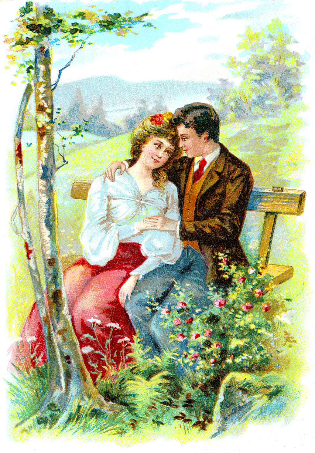 Romantic Vintage Couple   Miss Mary S Gazette