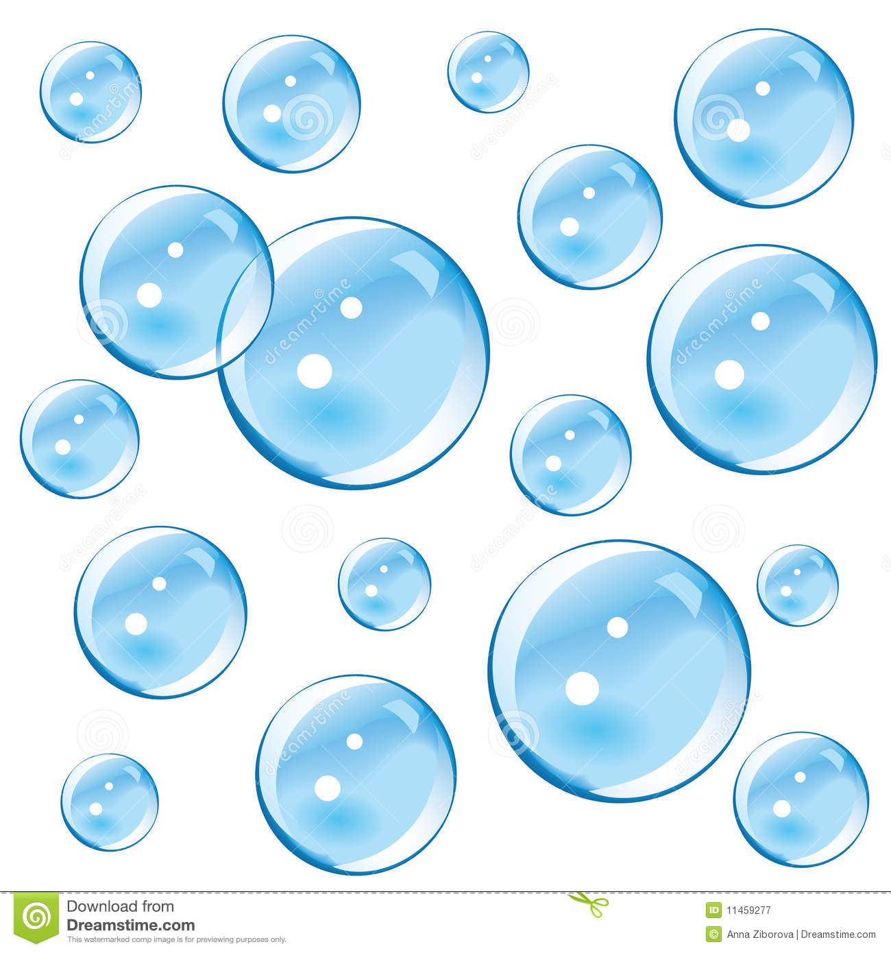 Royalty Free Stock Photography  Blue Bubbles  Image  11459277