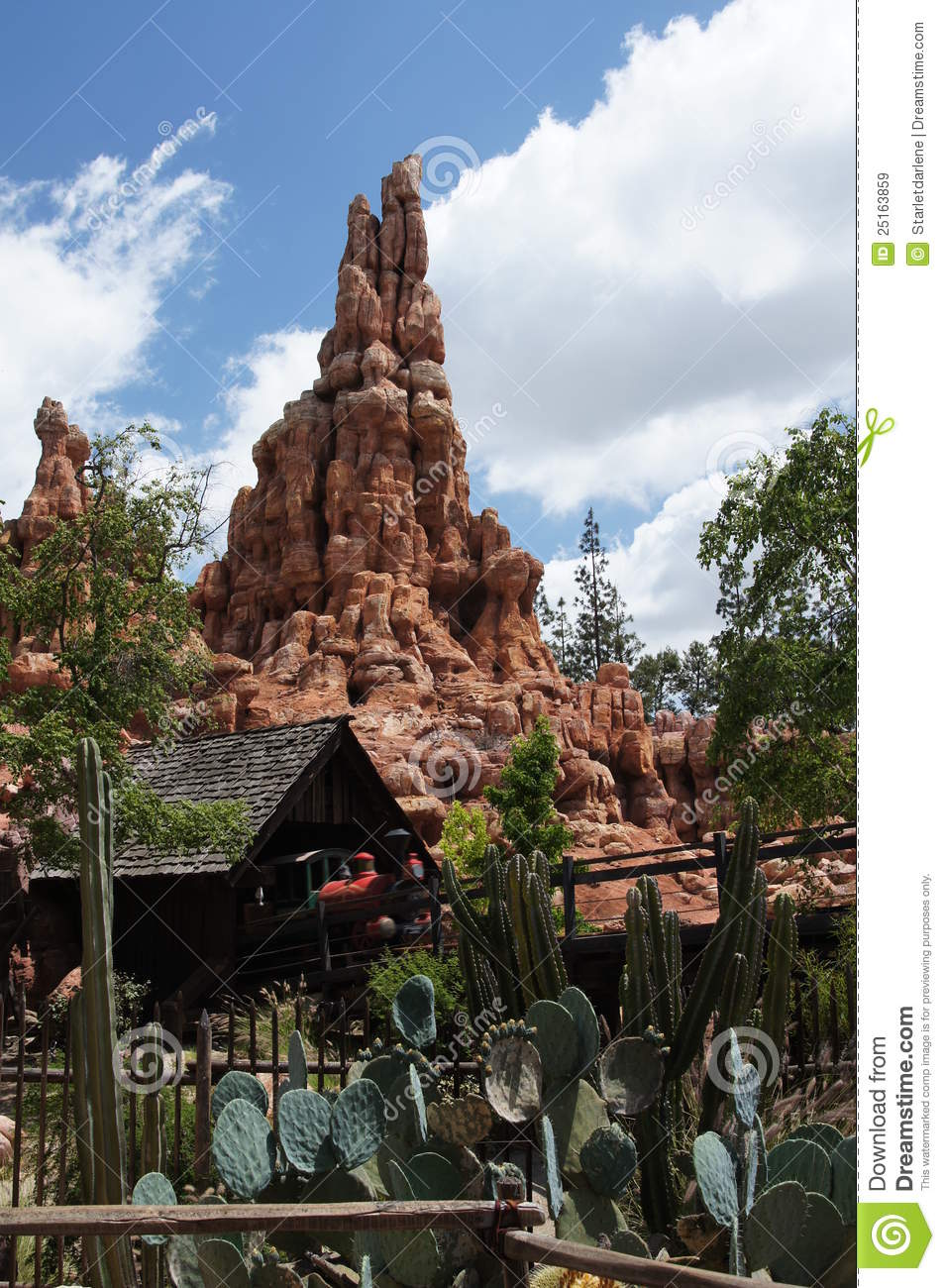 Thunder Mountain Ride At Disneyland Editorial Stock Image   Image
