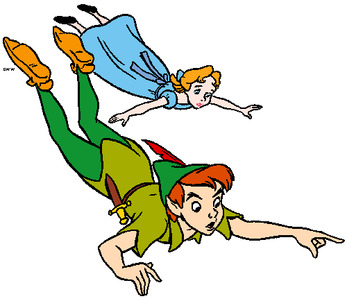 Wendy Peter Pan Flying Clipart   Free Clip Art Images
