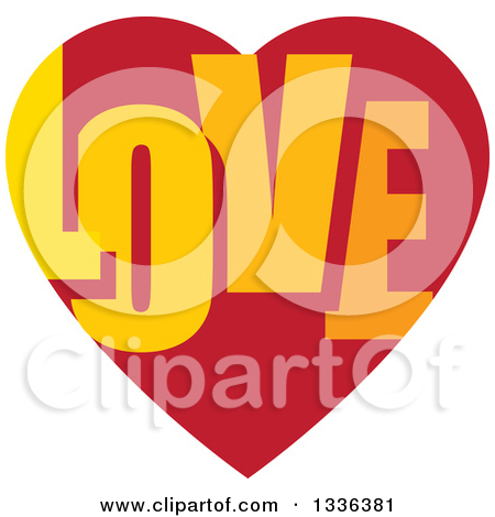Clipart Of A Red Heart Character Smiling 8   Royalty Free Vector