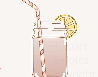 Digital Clipart Mason Ball Jar Sw Eet Tea Drinks Commercial Use