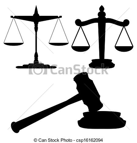 Eps Vectors Of Scales Of Justice And Gavel Csp16162094   Search Clip    
