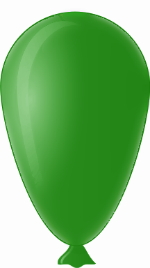 Free Clipart Of Birthday Balloon Clipart Of A Pretty Green Colored