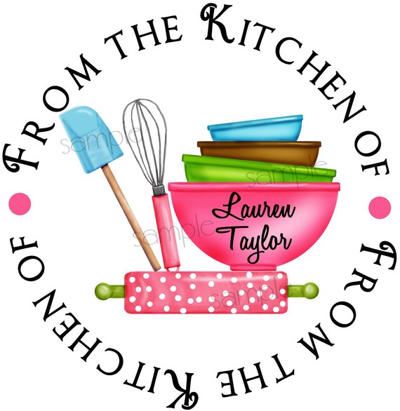 Kitchen Stickers Baking Labels Kitchen Supplies Rolling Pin Mixing