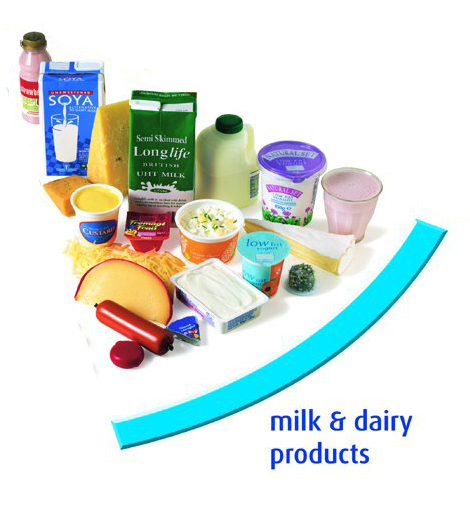 Milk And Dairy Food Group Clipart