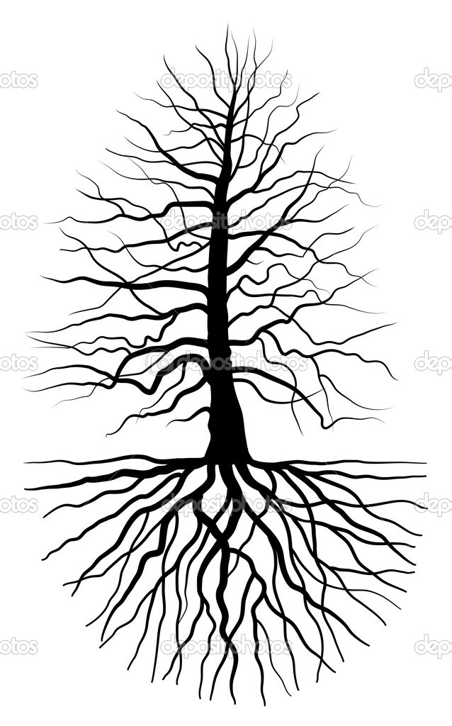 Oak Tree Silhouette With Roots   Clipart Panda   Free Clipart Images