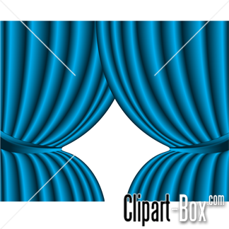 Related Blue Theatre Curtains Cliparts  