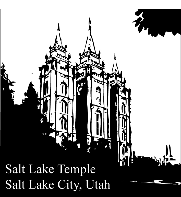 Salt Lake Temple Sketch1