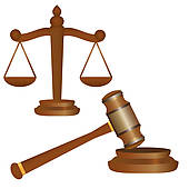 Scales Of Justice And Gavel