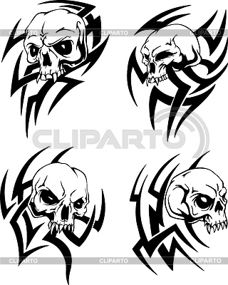 Skull Tattoos   Stock Photos And Vektor Eps Clipart   Cliparto