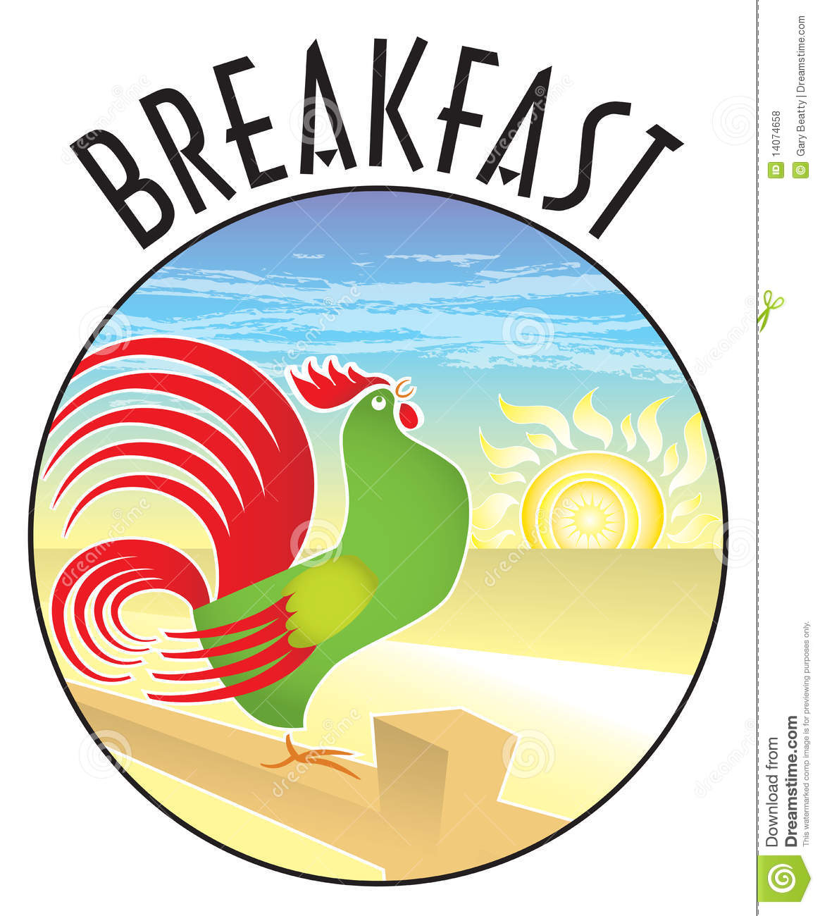 Sunrise Breakfast Clip Art Free