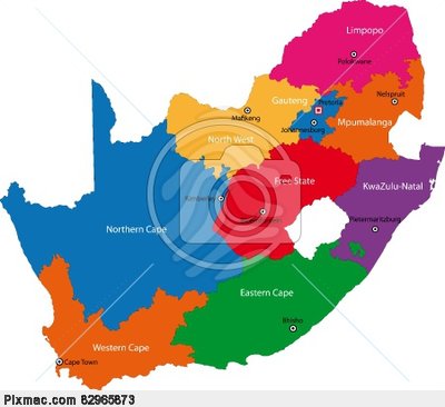 Vector Image Of South Africa Map   Vector Graphics And Images
