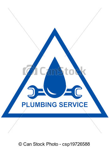 Vector Of Symbol Of Plumbing Service   Blue Symbol Of Plumbing Service    