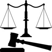 Vector Scales Of Justice And Gavel