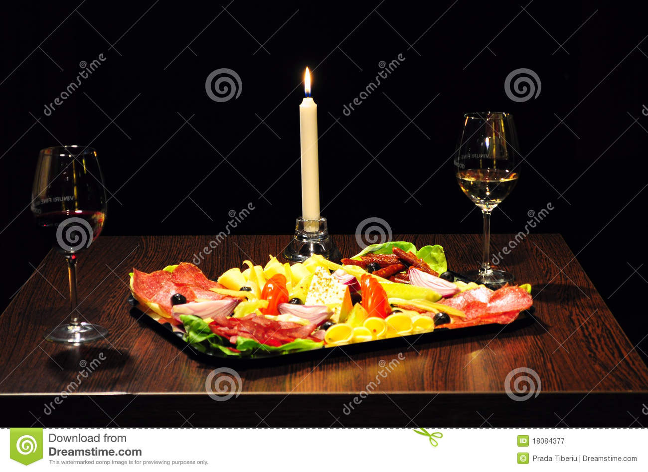 Candlelit Dinner Royalty Free Stock Photography   Image  18084377