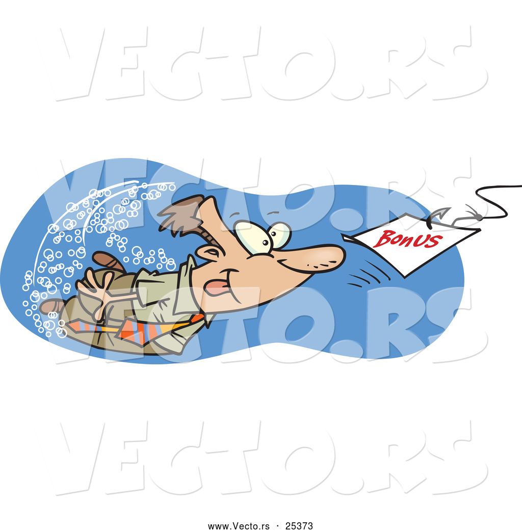 Clip Art Of A Exhausted Bored Customer Service Representative Sitting