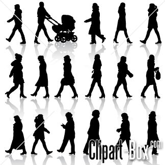 Clipart Walking Women Silhouettes   Cliparts   Pinterest