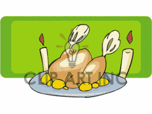 Commercial Free Candlelit Dinner Clipart