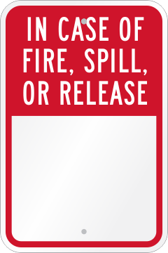 Custom In Case Fire Sign Emergency Shut Off Sign   911 Sign