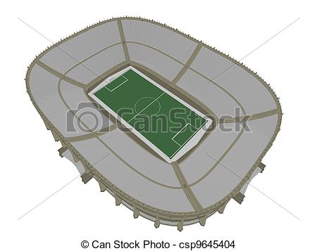Eps Vector Of Football Soccer Stadium Vector Csp9645404   Search Clip    