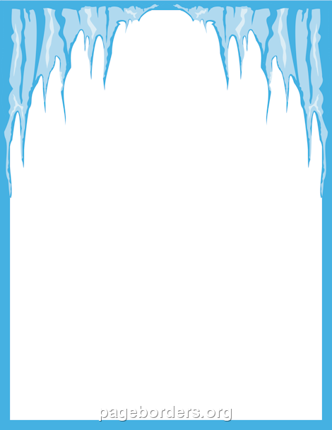 Icicle Border  Clip Art Page Border And Vector Graphics