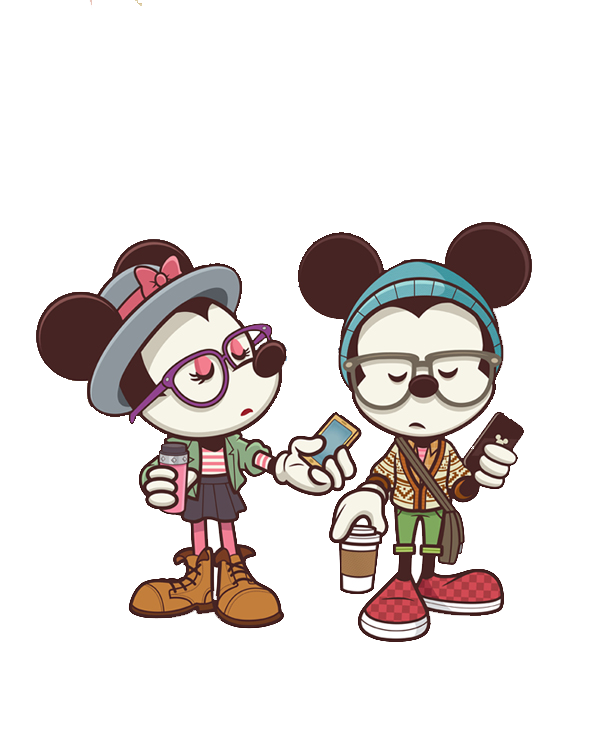 Mickey And Minnie Hipsters  Png 2  By Glorijadubravcic On Deviantart