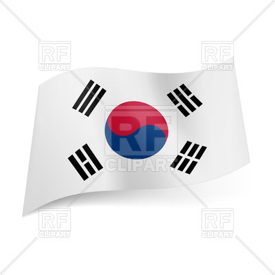 National Flag Of South Korea Signs Symbols Maps Download Royalty
