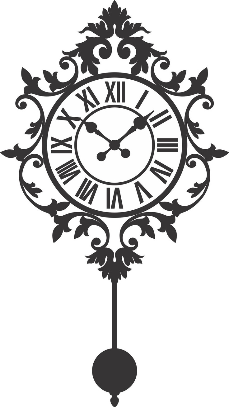 Old Clock Decal Sticker Wall Mural Art Graphic Vintage Victorian   32