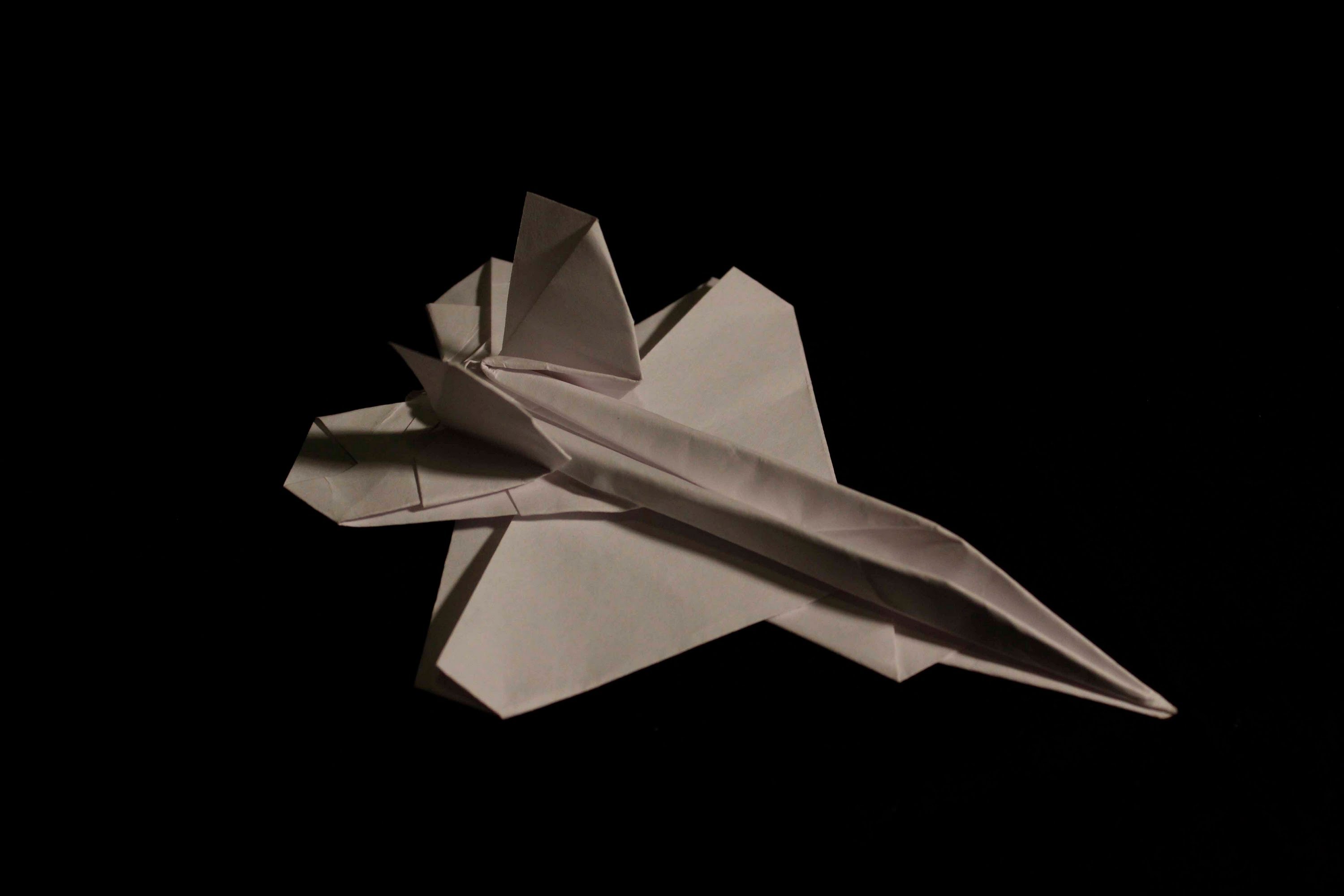 Paper F 22 Raptor Paper Airplane