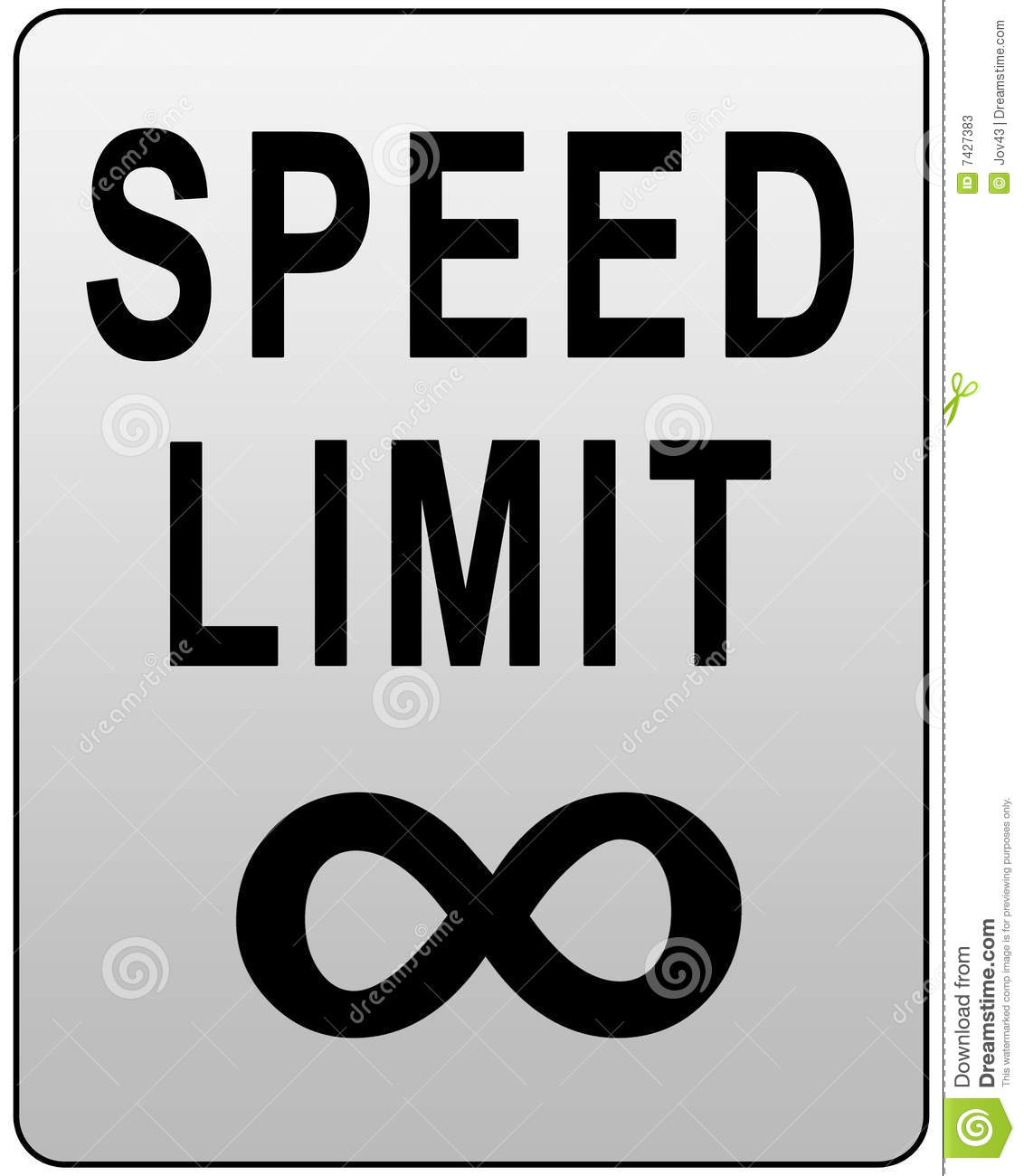 Speed Limit Sign Stock Photos   Image  7427383