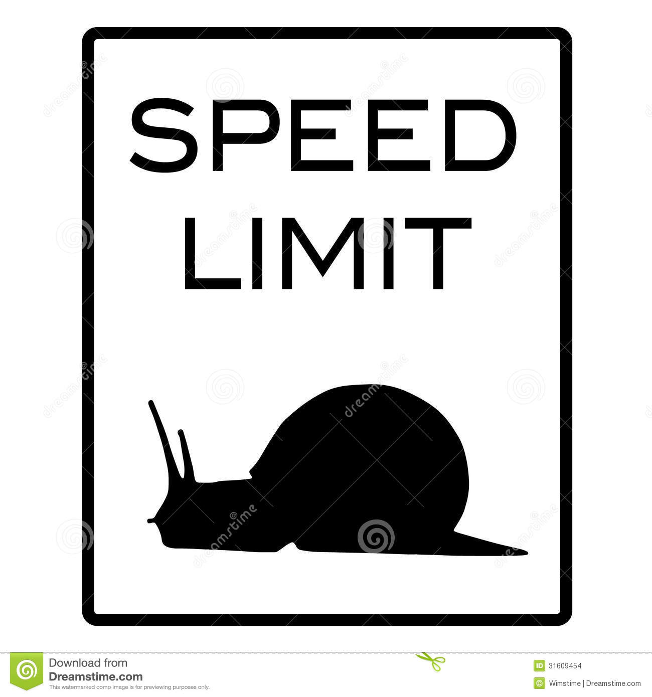 Speed Limit Snail Stock Images   Image  31609454