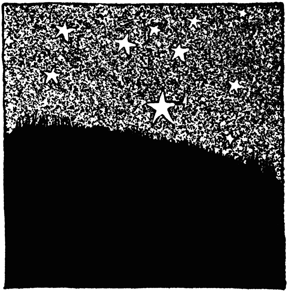 Stars In The Night Sky   Clipart Etc