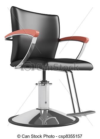 Stock Illustrations Of Black Hairdressing Salon Chair Isolated On