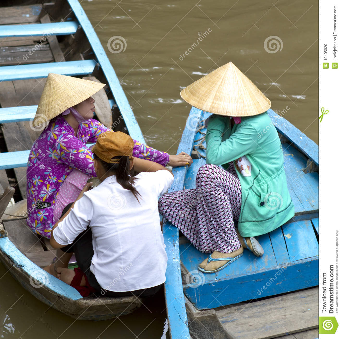 Vietnamese Women On The Mekong River Editorial Image   Image  19405020