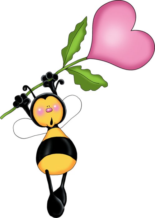 Bee   Heart Flower   Clip Art   Pinterest