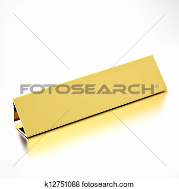 Blank Or Empty Nameplate For Job Title Or Message For Career