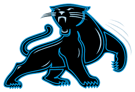 Carolina Panthers Alternate Logo  1995    A Black Panther Outlined In
