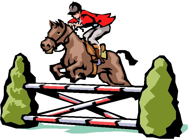 Clip Art Of Jumping Horses