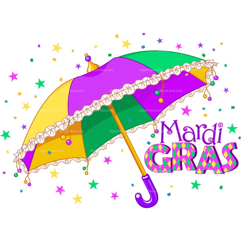 Clipart Mardi Gras Umbrella   Royalty Free Vector Design